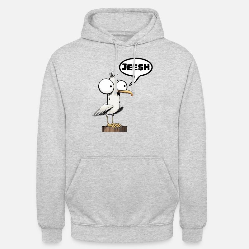 OMG wow - Sweat-shirt à capuche unisexe - gris clair chiné