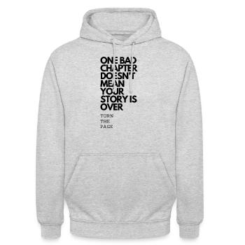 Dicton motivant pour votre design - Sweat-shirt à capuche unisexe - gris clair chiné - Devant - Alina (178cm) & Michal (187cm)