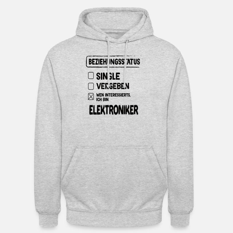 Electronics Technician Relationship Status - Unisex Hoodie - light heather grey