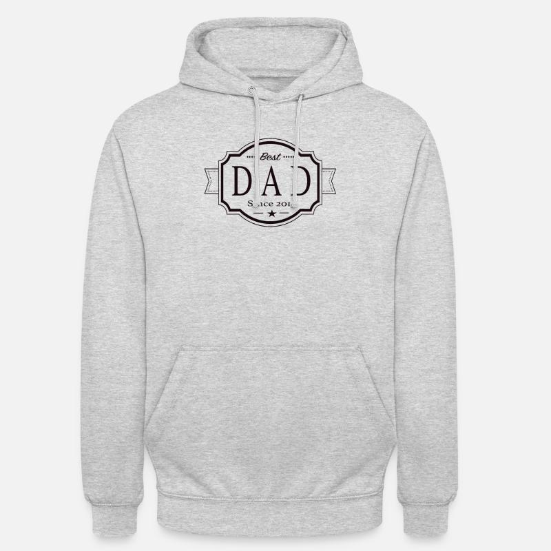 Bester Papa seit 2013 - Unisex Hoodie - Hellgrau meliert