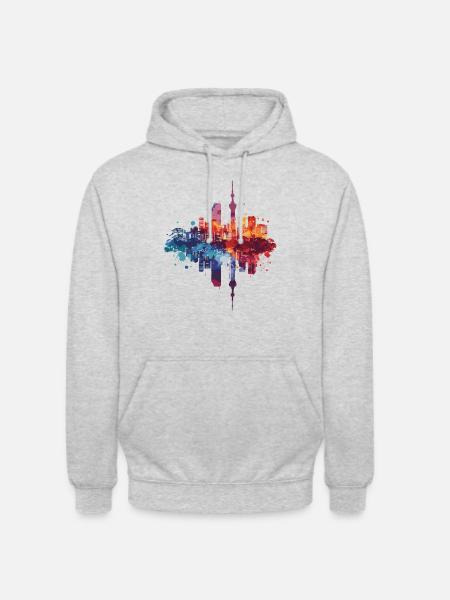 Akita - Unisex Hoodie - Hellgrau meliert