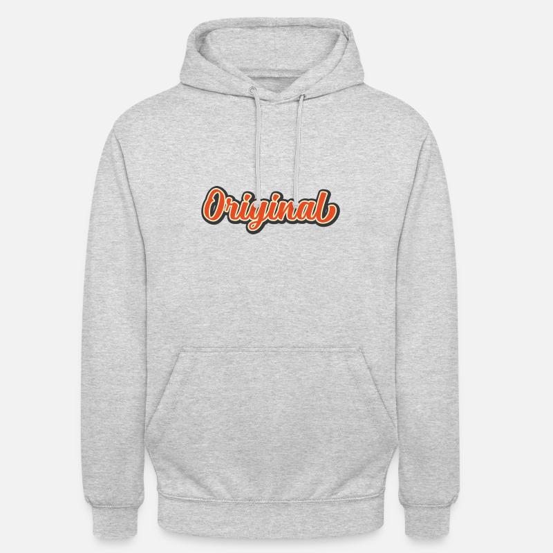 Langue source - Sweat-shirt à capuche unisexe - gris clair chiné