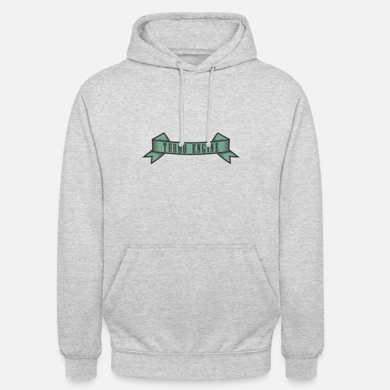 Bannière Turbo Engine - Sweat-shirt à capuche unisexe - gris clair chiné