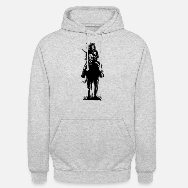 indiani - Felpa con cappuccio unisex - grigio chiaro melange