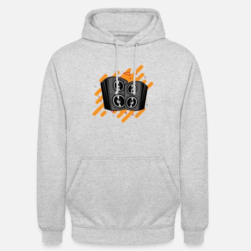Dj boxe - Sweat-shirt à capuche unisexe - gris clair chiné