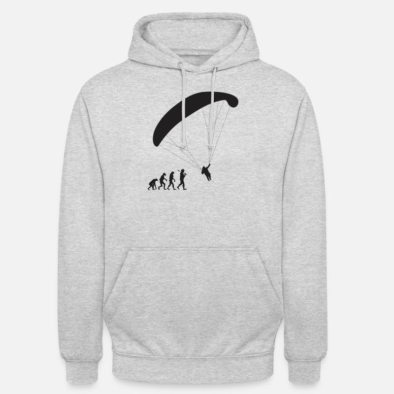 Paragliding Evolution - Unisex Hoodie - light heather grey