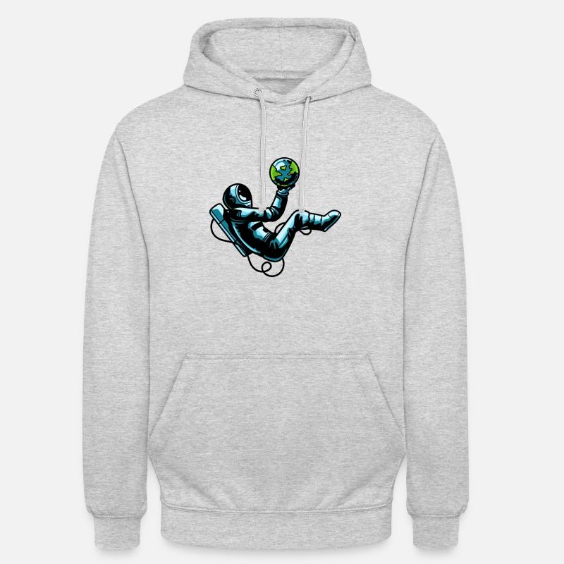 Astronaute Spaceman Space Astro Galaxy Space - Sweat-shirt à capuche unisexe - gris clair chiné