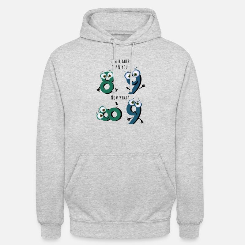 Math math teacher mathematician Funny saying - Unisex Hoodie - light heather grey