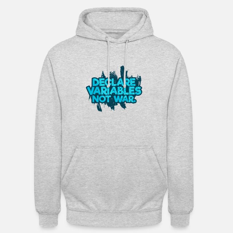 Programmation - Sweat-shirt à capuche unisexe - gris clair chiné