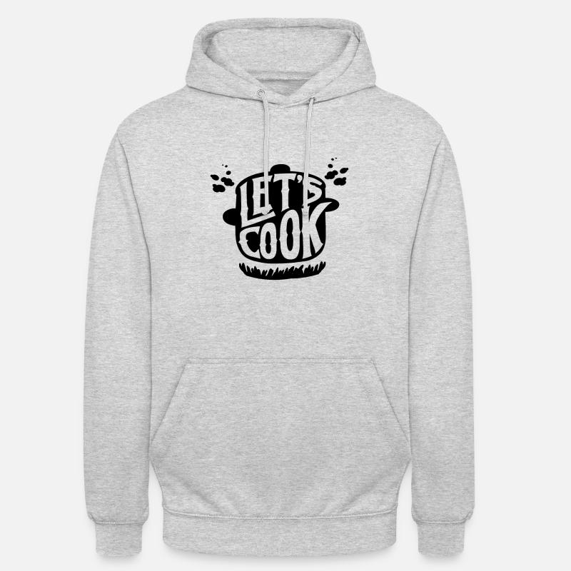 Kochen Koch - Unisex Hoodie - Hellgrau meliert