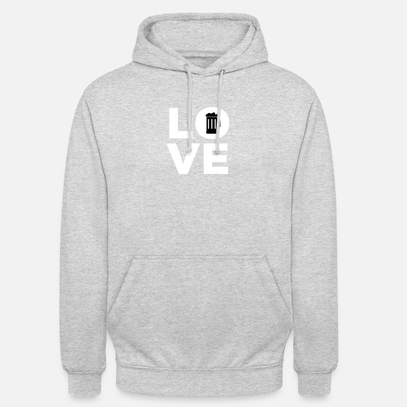 BIER LIEBE Geschenkidee Männer - Unisex Hoodie - Hellgrau meliert