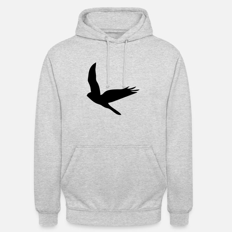 Oiseau Oiseau Oiseau Oiseaux - Sweat-shirt à capuche unisexe - gris clair chiné