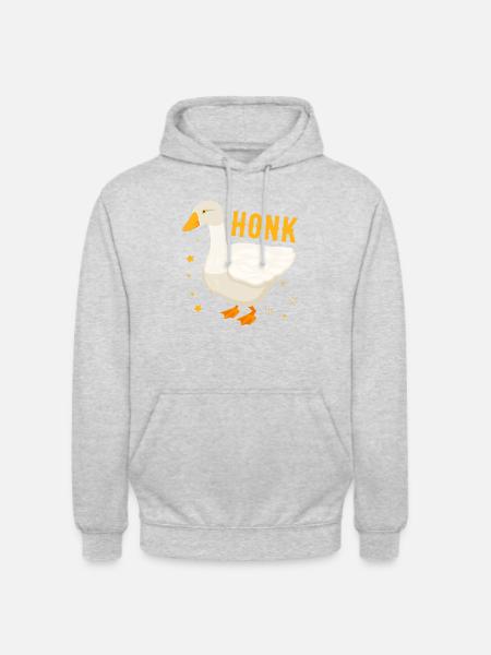HONK (Dark Version) - Unisex Hoodie - Hellgrau meliert