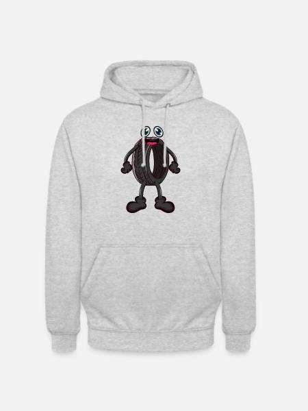 Reifen Autoreifen - Unisex Hoodie - Hellgrau meliert