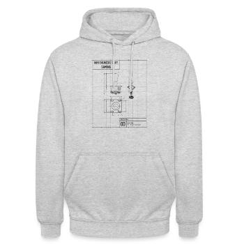 How Engineers start Gaming - Unisex Hoodie - light heather grey - Front - Alina (178cm) & Michal (187cm)