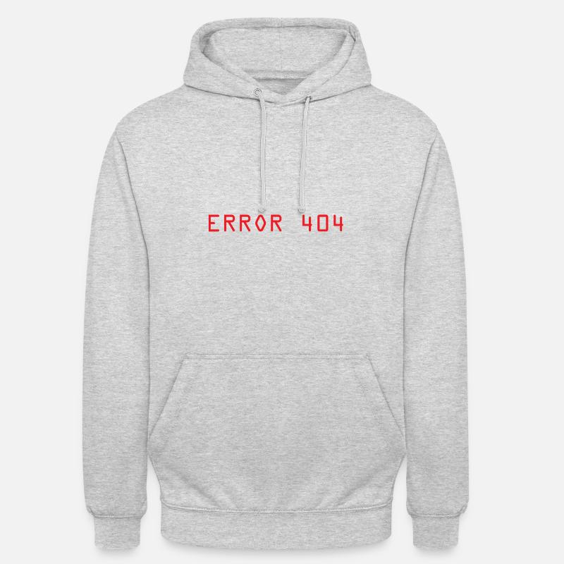 Error 404 computer - Unisex Hoodie - light heather grey