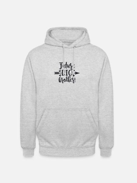 future big brother - Unisex Hoodie - Hellgrau meliert