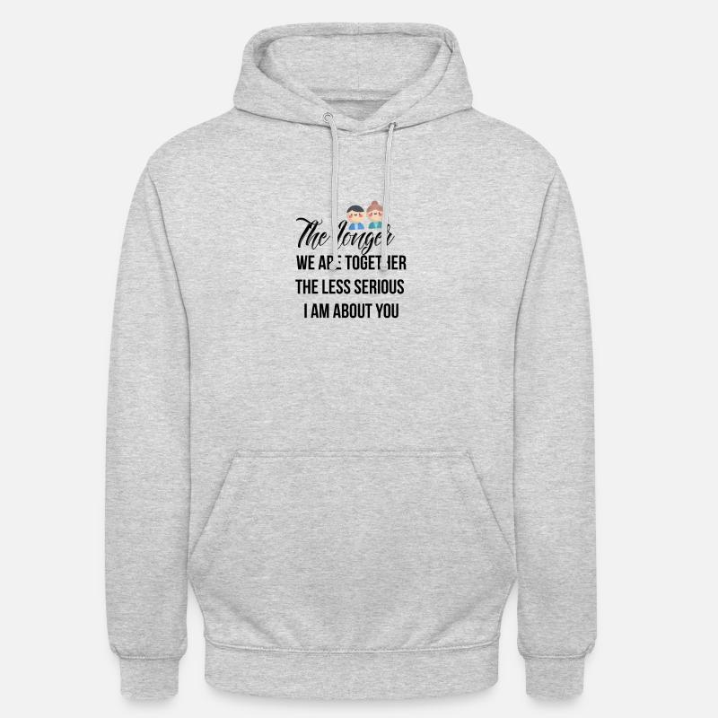 Plus nous sommes ensemble - Sweat-shirt à capuche unisexe - gris clair chiné