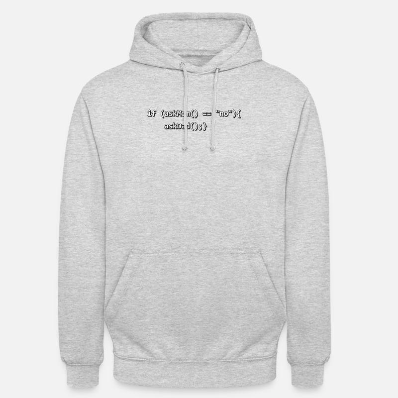 Si IF mère père nerd programmeur de code source Sweat-shirt à capuche unisexe