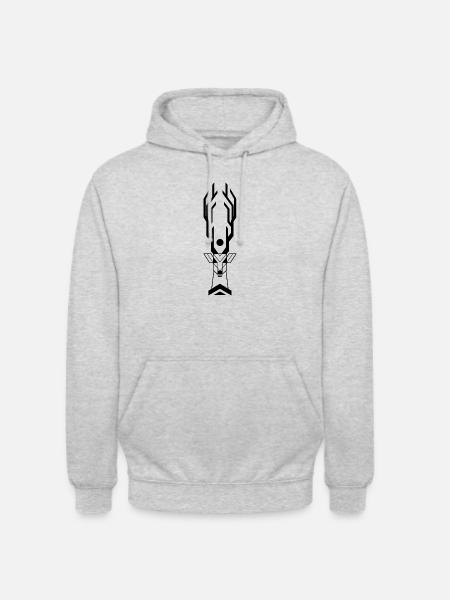 Deer mythology Indian - Unisex Hoodie - light heather grey