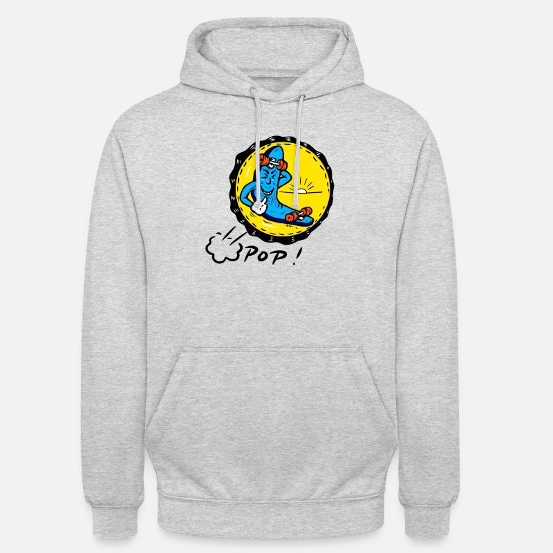 Seul le reste! - Sweat-shirt à capuche unisexe - gris clair chiné