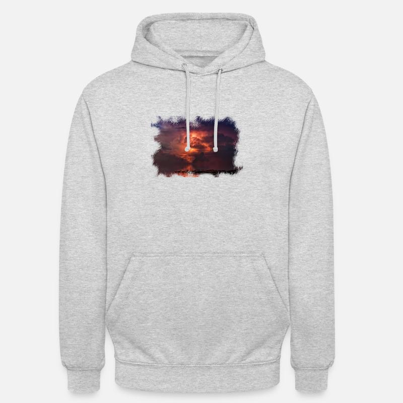 Scratched 'Thunder' - Unisex Hoodie - light heather grey