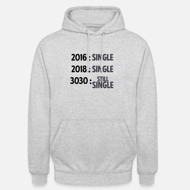 Idée cadeau unique mais pas unique - Sweat-shirt à capuche unisexe - gris clair chiné