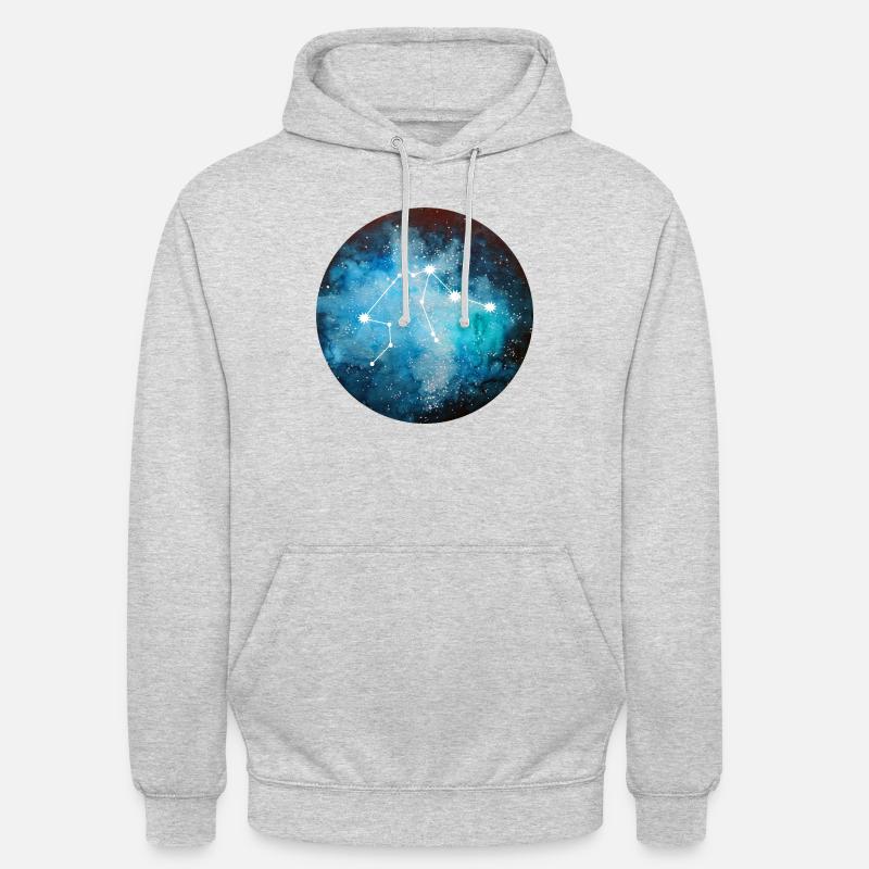 Sternzeichen Wassermann - Unisex Hoodie - Hellgrau meliert