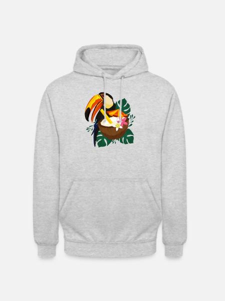 toucan - Unisex Hoodie - light heather grey
