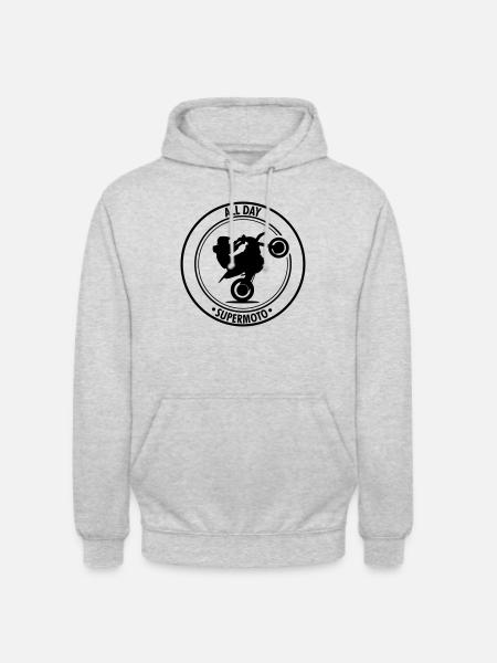 alldaysupermoto - Unisex Hoodie - light heather grey