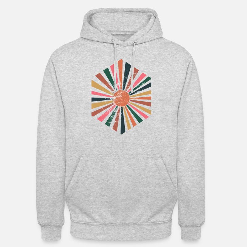 Boho - Sweat-shirt à capuche unisexe - gris clair chiné