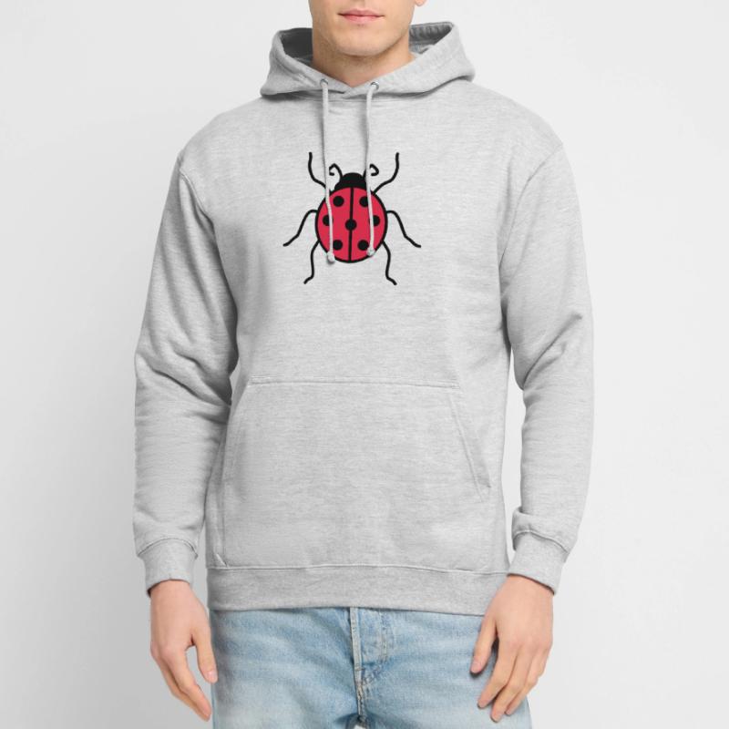 ladybug small cute cute beetle red dot Unisex Hoodie