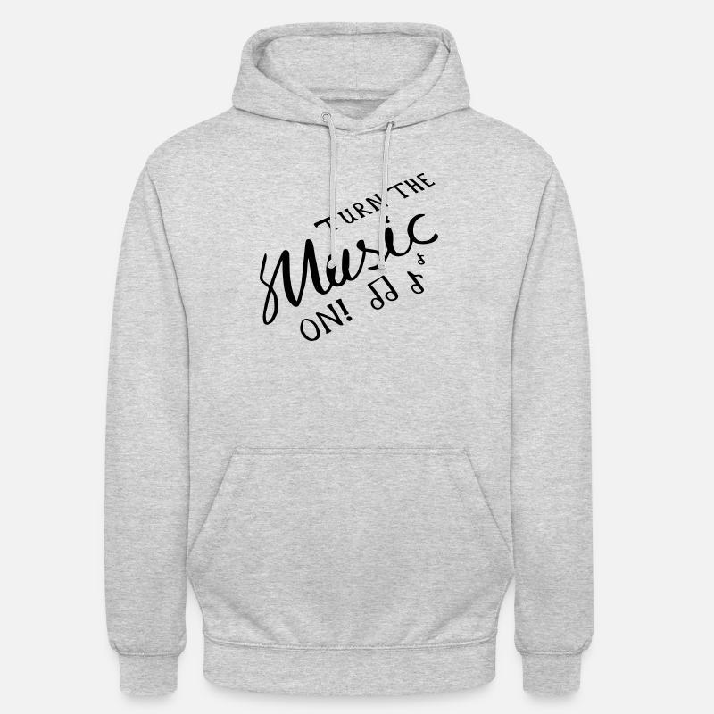 Turn the Music On! - Unisex Hoodie - light heather grey