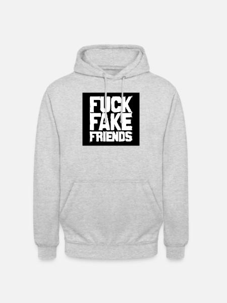 FUCK - Unisex Hoodie - light heather grey