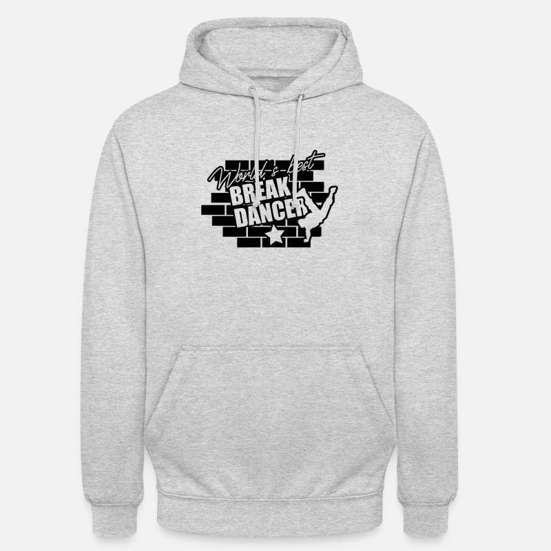 Danse Breakdance Breakdancing Cadeau Breakdancer - Sweat-shirt à capuche unisexe - gris clair chiné