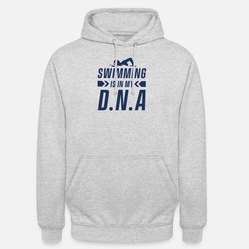 Swimming - Sweat-shirt à capuche unisexe - gris clair chiné