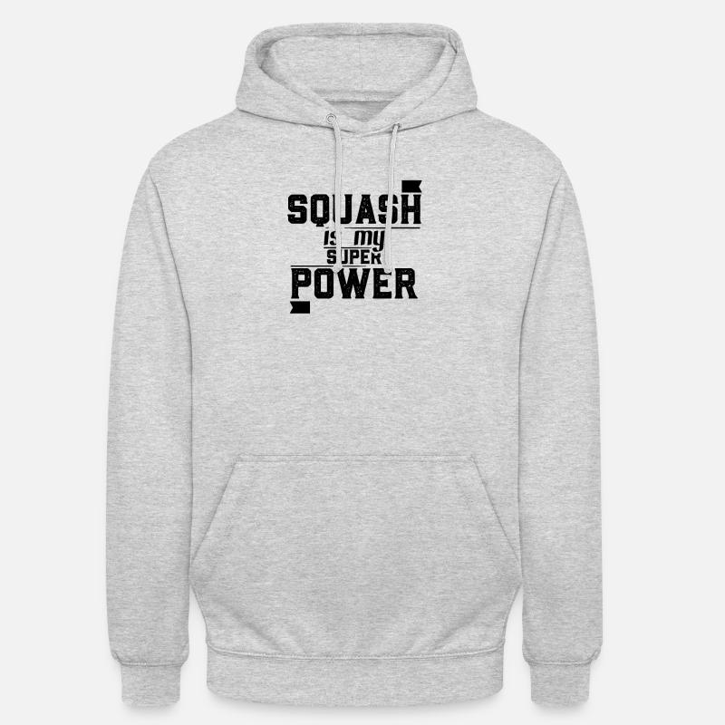 Squash Squash Racket Squash Ball Squash Player - Unisex Hoodie - light heather grey