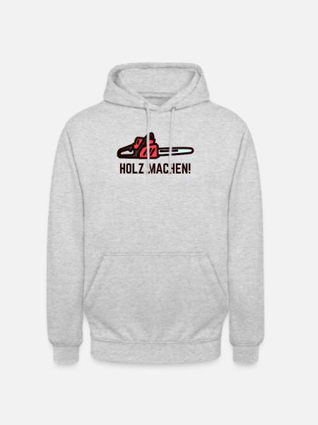 Wood make ax profession - Unisex Hoodie - light heather grey