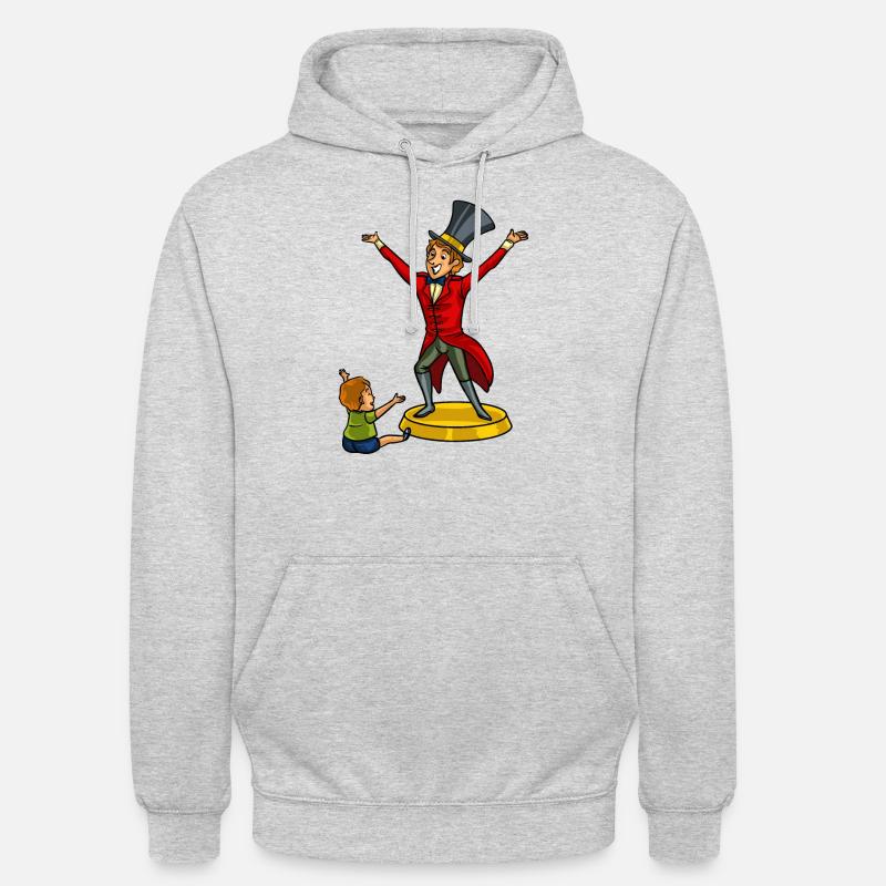 Cadeau de papa ringmaster - Sweat-shirt à capuche unisexe - gris clair chiné