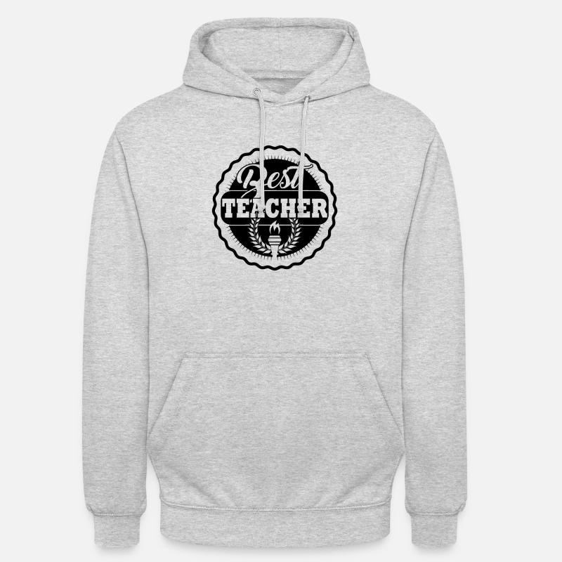 Enseignants enseignants enseignants - Sweat-shirt à capuche unisexe - gris clair chiné