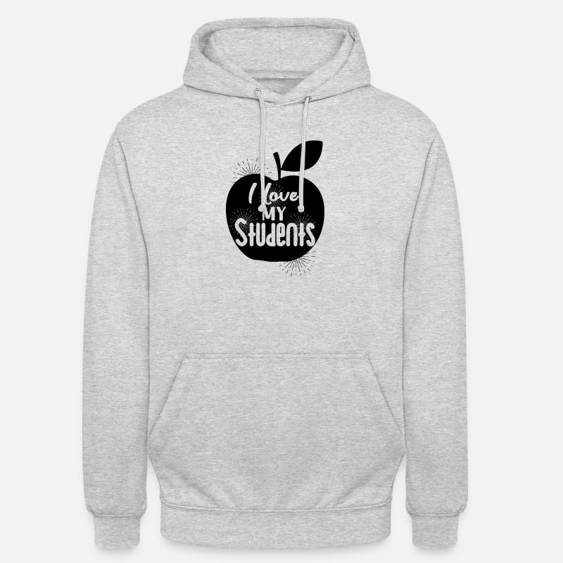 Enseignants enseignants enseignants - Sweat-shirt à capuche unisexe - gris clair chiné