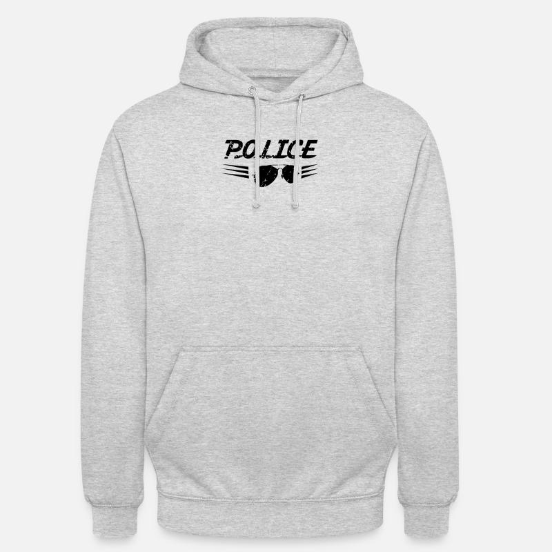 Polizei Polizei Polizei Polizei - Unisex Hoodie - Hellgrau meliert