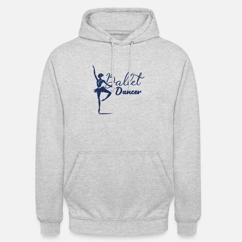 Ballet Ballet Ballet Ballet - Sweat-shirt à capuche unisexe - gris clair chiné