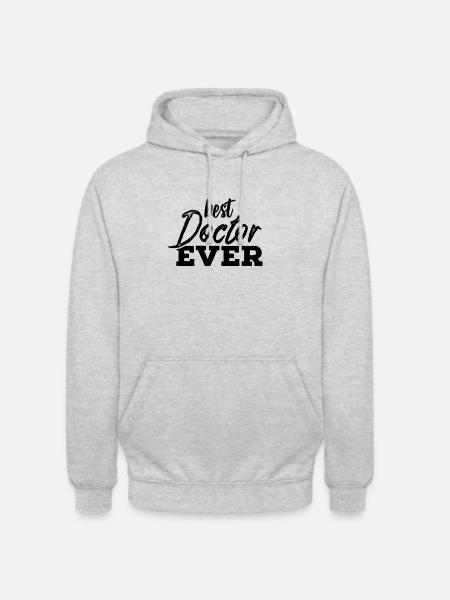 Médecin médecin - Sweat-shirt à capuche unisexe - gris clair chiné