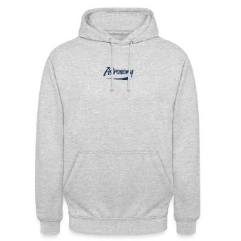 Astronomie - Sweat-shirt à capuche unisexe - gris clair chiné - Devant - Alina (178cm) & Michal (187cm)