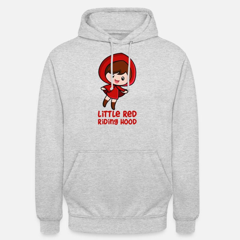 Rotkäppchen - Unisex Hoodie - Hellgrau meliert