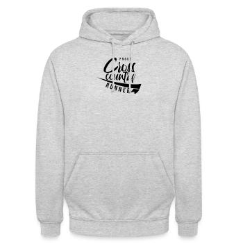 Cross country - Unisex Hoodie - light heather grey - Front - Alina (178cm) & Michal (187cm)
