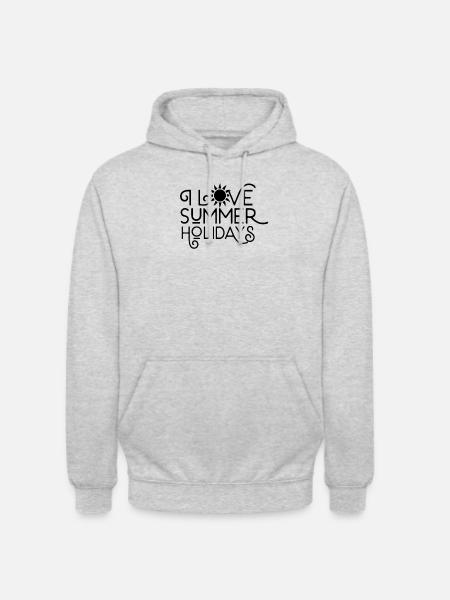 summer holidays - Unisex Hoodie - light heather grey