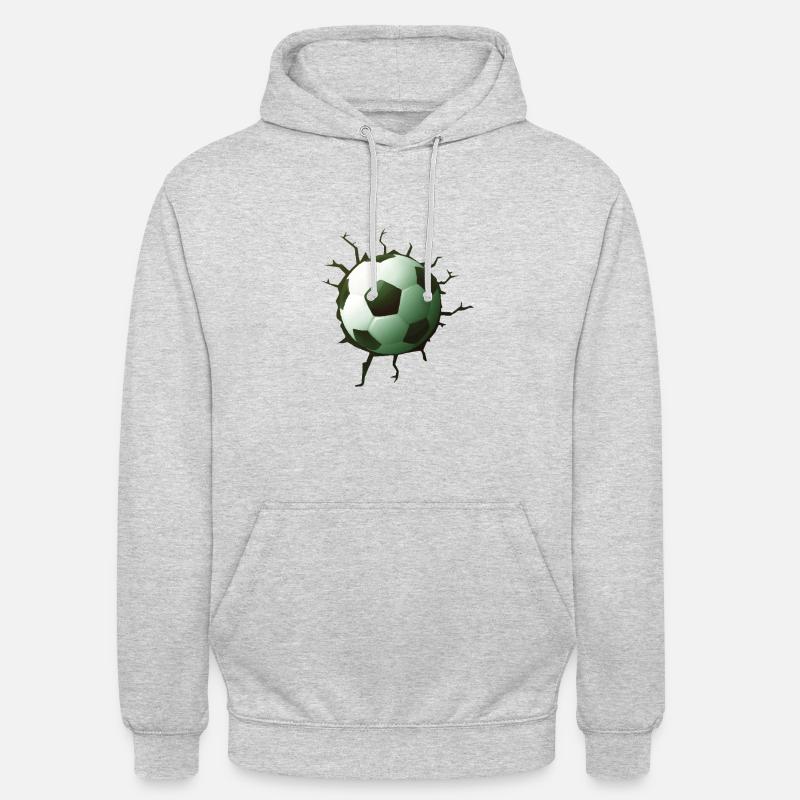 calcio - Felpa con cappuccio unisex - grigio chiaro melange
