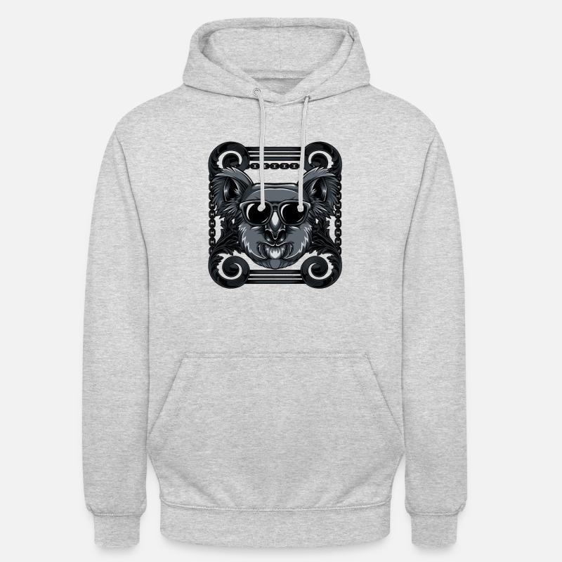 Koala - Sweat-shirt à capuche unisexe - gris clair chiné